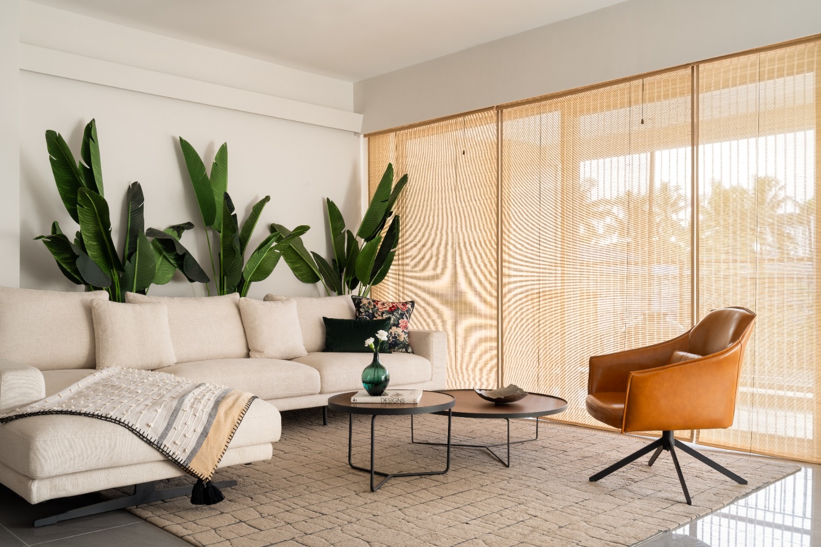 Premium bamboo shades for luxury property